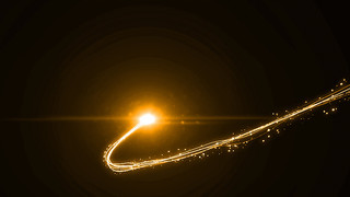 粒子特效光效唯美线条金色粒子GIF动态图光效元素